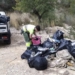 Voluntarios de Cruz Roja de Benidorm limpian El Moralet