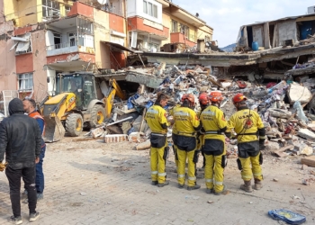 Los voluntarios de Usar13 durante su estancia en Turquía.