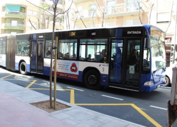 La huelga del transporte urbano afectará el lunes a la línea entre San Vicente y Alicante