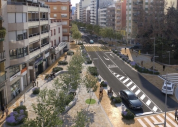 Las obras de la Avenida Constitución abren mañana el cruce con Cervantes y José María Soler