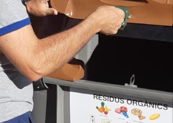 Los contenedores de residuos orgánicos funcionan con llave.