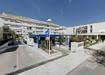 El parking del CEAM, el único que ha construido la concesionaria de los cinco previstos.