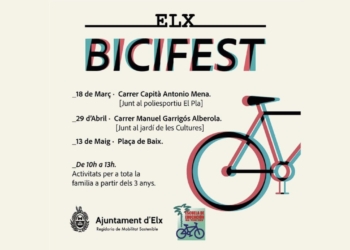 El Bicifest llega a la Plaça de Baix este sábado con circuitos, talleres y actividades infantiles para promover el uso de la bicicleta