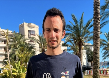 Ángel López consigue un segundo puesto en la carrera vertical Torre Emperador de Madrid