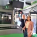 Esther Díez, concejala de Movilidad, y Ángel Andreu, gerente de Auesa.