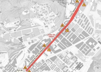 Arrancan los trabajos de pavimentación del carril bici en la Alameda Camilo Sesto, Juan Gil Albert y calle València