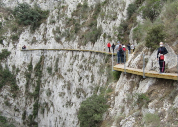 Las pasarelas del pantano de Relleu, el Caminito del Rey alicantino