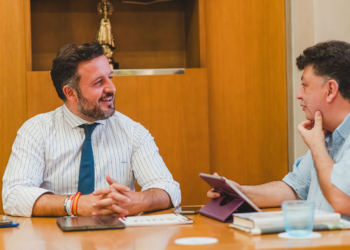 Pablo Ruz en un momento de la entrevista realizada en alcaldía por nuestro director Ángel Fernández.