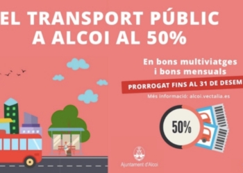 Alcoy prolonga hasta el 31 de diciembre su adhesión a las ayudas del Ministerio de Transportes