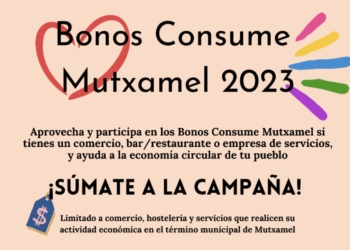 Mutxamel lanza una nueva campaña de bonos-consumo