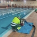 Benidorm vacía la piscina municipal del Palau d’Esports para prepararla para el nuevo curso