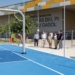 Las obras de la nueva pista polideportiva junto al pabellón Pau Gasol entran en su recta final