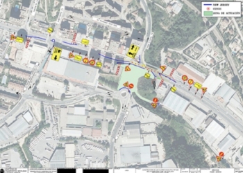Cambios en la circulación a causa de las obras de la Rotonda en el acceso Norte