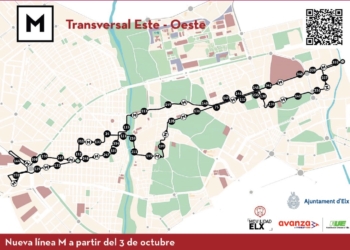 La línea M se incorpora a la red del servicio de autobuses urbanos de Elche