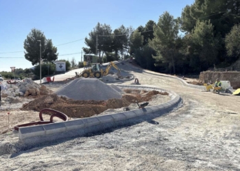 Las obras de la Rotonda del Tossal finalizarán en el mes de enero
