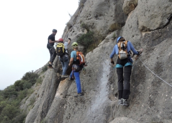 Las vías ferratas de Bolón, imán turístico para Elda