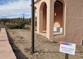 El alumnado del Taller de Empleo rehabilita el apeadero del tren del Chicharra