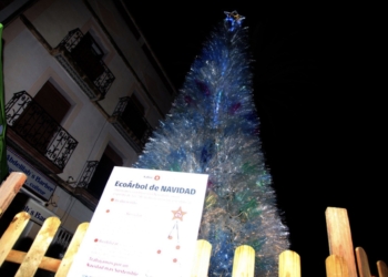 4.000 botellas de plástico forman el eco árbol sostenible de Xàbia