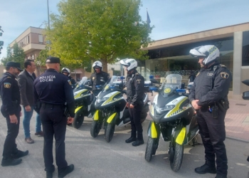 La Policía Local de Mutxamel aumenta su flota de motos con cuatro scooter triciclo