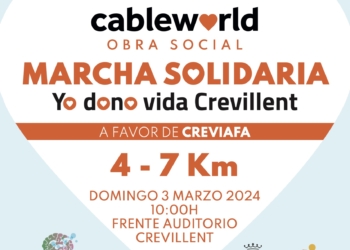 Obra Social cableworld y Crevillent organizan la primera Marcha solidaria en favor de CREVIAFA