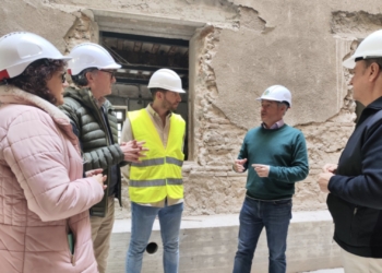 Las obras del Palacio de Rubalcava pasan a la fase de albañilería e instalaciones