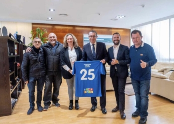 El CF Foietes Benidorm presenta al alcalde su proyecto de fútbol adaptado