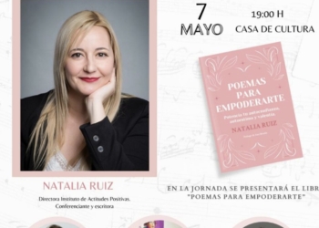 Poesía y música en la jornada sobre crecimiento personal de la mano de la escritora Natalia Ruiz