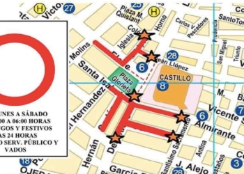 Entran en vigor las restricciones al tráfico en el centro de Santa Pola durante el verano