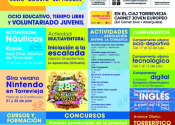 Amplio catálogo de actividades de verano para la juventud de Torrevieja