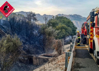 Pese al alto riesgo de incendio no se pedirá limpiar los márgenes de la AP-7
