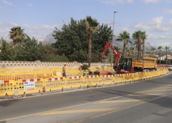 Benidorm mejora la movilidad peatonal y la red de pluviales del tramo de Severo Ochoa más próximo a la conocida como ‘Curva de El Niño’