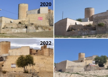 Elda ha destinado cerca de 700.000 euros a los trabajos de restauración y recuperación del Castillo-Palacio durante los últimos años