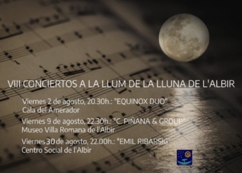 El viernes comienzan en l’Alfàs los Conciertos a la Llum de la Lluna de l’Albir