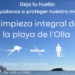 La Fundación Mundomar impulsa una limpieza integral de la Playa de l’Olla