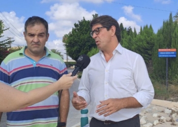 Las obras de pluviales reducen la concentración de agua en la carretera de Santa Pola
