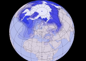 Los halógenos emitidos desde el hielo ártico reducen los niveles de ozono en Europa y América del Norte