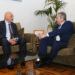 Toni Pérez se reúne con el presidente del Sabadell, Josep Oliu
