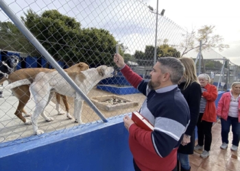 Los animales del Refugio Municipal reciben la bendición por Sant Antoni