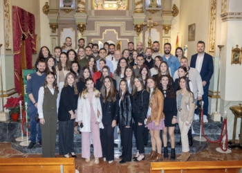 Acto de presentación al Cristo del Buen Acierto de los mayorales y damas de las fiestas de 2025