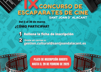 Abierto el plazo de inscripción del IX Concurso de Escaparates de Cine de Sant Joan