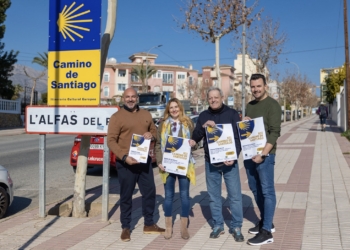 Todo dispuesto para celebrar el aniversario de la ruta jacobea desde l’Alfàs