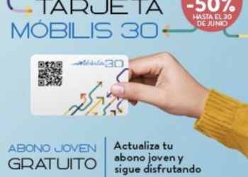 La tarjeta joven gratuita se actualiza en la Móbilis30 y unifica por primera vez todo el transporte autonómico en un solo soporte