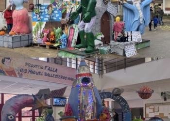 Utiel se viste de Fallas en los diferentes centros formativos del municipio