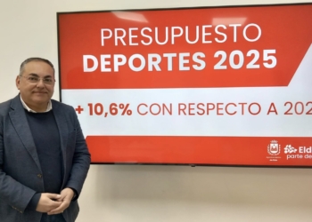 Elda refuerza en 2025 su apuesta por el apoyo al deporte de la ciudad con un incremento del presupuesto del 10,6%