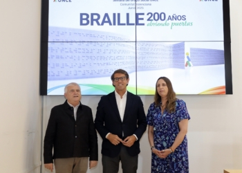 La Diputación presenta la Semana de actividades de la ONCE con un circuito de movilidad, braille, teatro y música