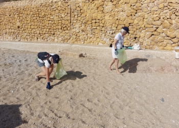 Rotary Club de l’Alfàs del Pi impulsa una limpieza en la playa del Racó de l’Albir