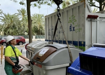 El contenedor marrón llega a todas las pedanías de Elche