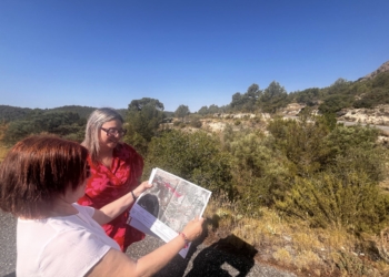 Medio Ambiente ejecuta una faja de prevención de incendios en la carretera de Xorret de Catí