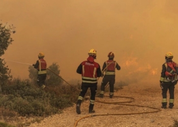 Alcoy agradece la labor ejemplar de todos los efectivos que han trabajado en la extinción del incendio de la Font Roja