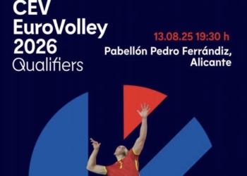 Alicante acoge el 13 de agosto el España-Suiza clasificatorio para el EuroVolley de 2026